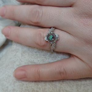 Sterling silver ring.